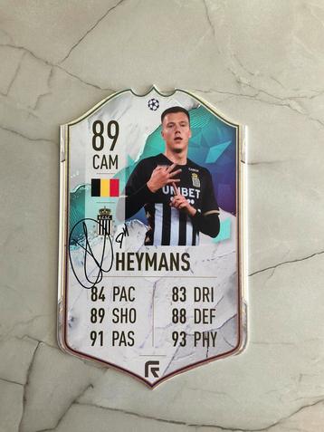 Gesigneerde FUT Card Heymans beschikbaar voor biedingen