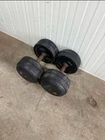 Ivanko 2*30 kg dumbells / halters / gewichten / rubber, Sport en Fitness, Ophalen, Gebruikt, Benen, Overige typen