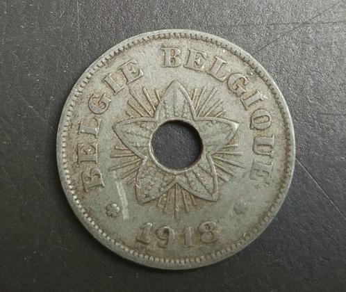 50 centiem zink, 1918 VL/FR, Duitse bezetting, Albert I, Postzegels en Munten, Munten | België, Losse munt, Overig, Verzenden