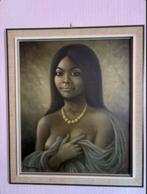 vintage kunstdruk Hawaii Girl 60er jaren, Ophalen, Huis en Inrichting