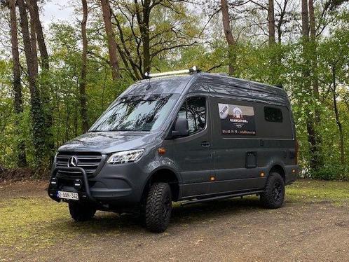 Mercedes Sprinter 4x4 Luxe camper uitvoering Yucon, Caravans en Kamperen, Mobilhomes, Bedrijf, Half-integraal, tot en met 2, Mercedes-Benz