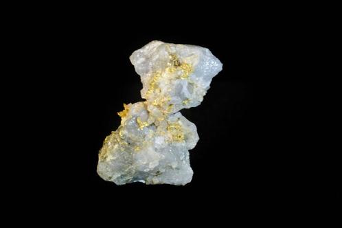 Goud op kwarts USA, Verzamelen, Mineralen en Fossielen, Mineraal, Ophalen of Verzenden