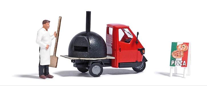 Volledige Foodtruck Piaggio Ape 50 met oven, Auto's, Overige Auto's, Particulier, Benzine, Handgeschakeld, Zwart, Overige kleuren