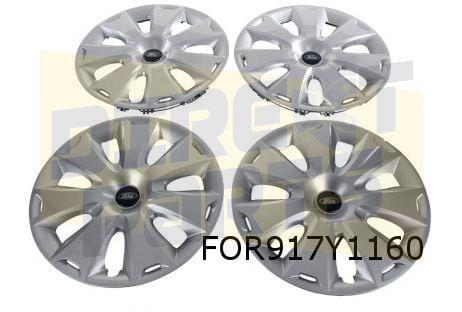 Ford Wieldoppen set 16'' zilver (set 4 stuks) (design M) Ori, Auto diversen, Wieldoppen, Nieuw, Verzenden
