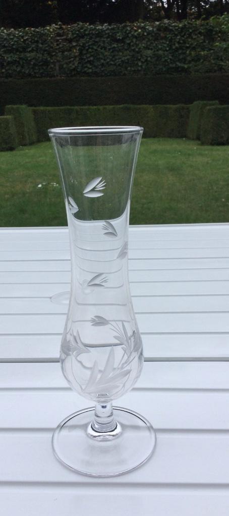 Wit Kristallen Soliflora Vaasje, Antiek en Kunst, Antiek | Glaswerk en Kristal, Ophalen