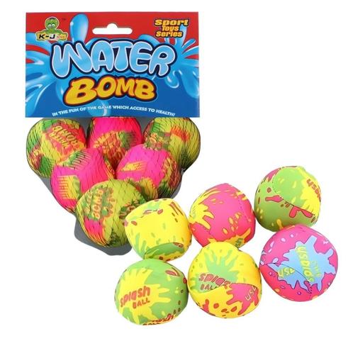 Waterballen foam Splash 5 cm set van 6 stuks, Kinderen en Baby's, Speelgoed | Buiten | Los speelgoed, Nieuw, Verzenden