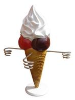 Comptoir à glace carrousel 35 cm - glace molle ou crème glac