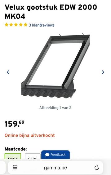 Raccord pour tuiles fenetre de toit Velux MK04 EDW 2000, Neuf, Double vitrage, Lucarne, Enlèvement
