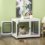 Honden bench Wit + zwart 94 X 60 X 71,5 Cm, Verzenden, Nieuw