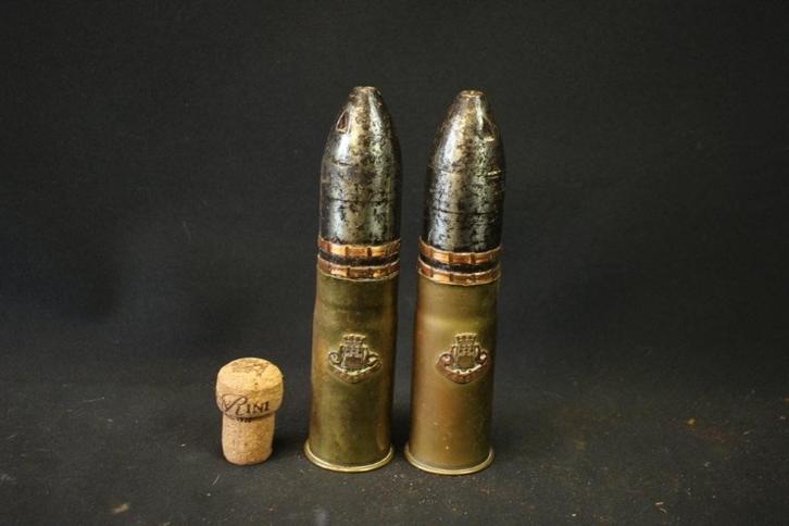 WO1 Franse 37 mm patroon Pompom LEEG, Verzamelen, Militaria | Algemeen, Ophalen of Verzenden