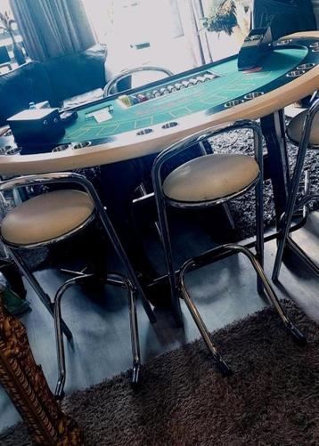 Proffesioneel blackjack casino tafel met style en allure 
