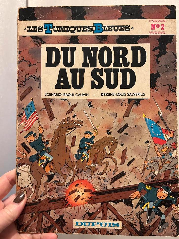 Les Tuniques Bleues Num. 2 EO Du Nord au Sud BDM 250€, Boeken, Stripverhalen, Gelezen, Ophalen of Verzenden
