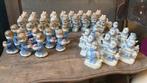 Lot van 43x brocante figuurtjes porselein handgeschilderd, Ophalen