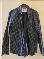 Hemd donkerblauw, wit, WE, maat L, Kleding | Heren, Overhemden, Ophalen, Gedragen, Blauw, WE