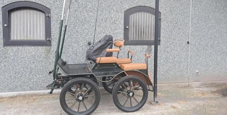 Koets enkel/dubbelspan, Dieren en Toebehoren, Rijtuigen en Koetsen, Gebruikt, Marathonwagen, Paard