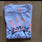 Wit shirtje met leeuwtje met kroon , maatje 86., Kinderen en Baby's, Babykleding | Maat 86, Jongetje of Meisje, Ophalen of Verzenden