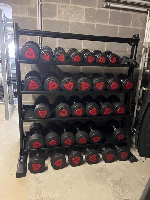 Ziva halterset van polyurethaan, Sport en Fitness, Fitnessmaterialen, Gebruikt, Dumbbell, Armen, Benen, Borst, Buik, Ophalen of Verzenden