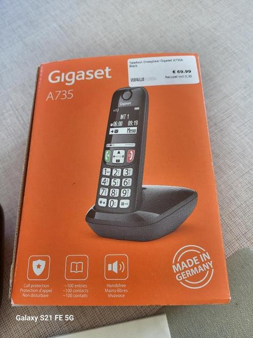 Vaste telefoon Gigaset A735, Telecommunicatie, Vaste telefoons | Handsets en Draadloos, Zo goed als nieuw, 1 handset, Ophalen of Verzenden
