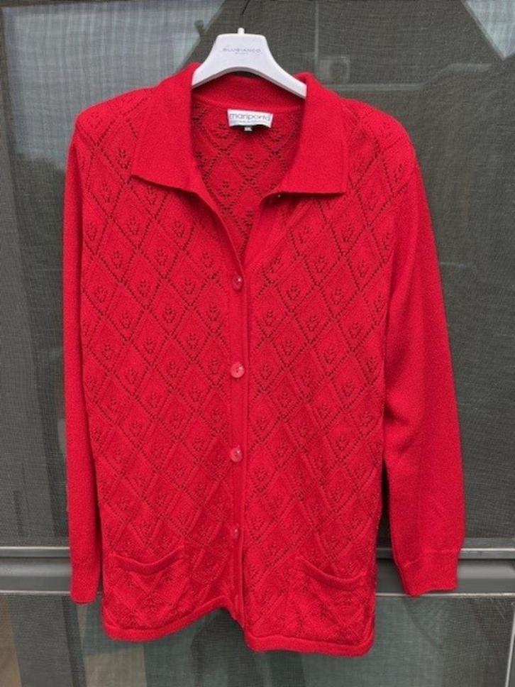 Gilet Mariporta - Mt XXL, Kleding | Dames, Truien en Vesten, Nieuw, Maat 46/48 (XL) of groter, Rood, Ophalen of Verzenden