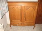 vintage eiken kastje met 2 deuren en 2 schuiven, Ophalen, Gebruikt, 100 tot 150 cm, 100 tot 150 cm