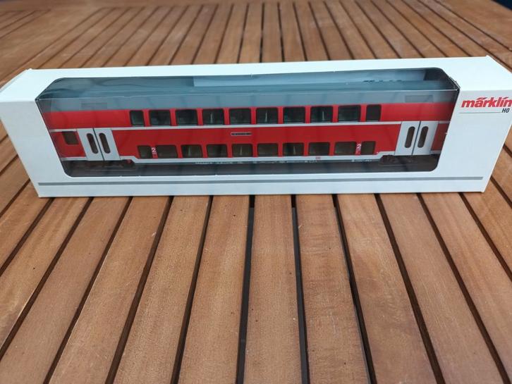 Marklin dubbeldek wagon DB 43585, Hobby en Vrije tijd, Modeltreinen | Overige schalen, Gebruikt, Wagon, Ophalen of Verzenden
