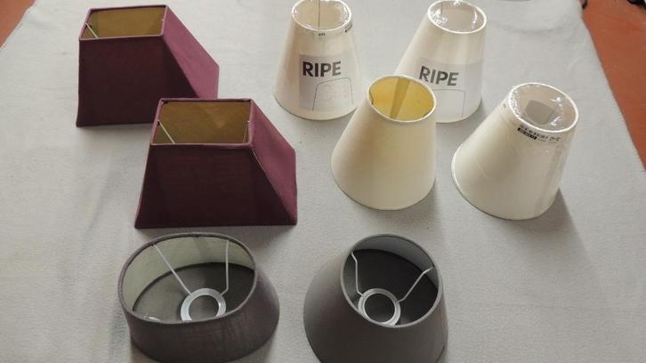 abat jour et accessoires pour lampes, Huis en Inrichting, Lampen | Lampenkappen, Nieuw, Minder dan 25 cm, Beige, Grijs, Overige kleuren