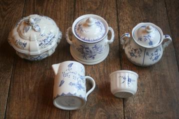 5 x suikerpot, melkkan boch, maestricht, nimy + gratis bord beschikbaar voor biedingen