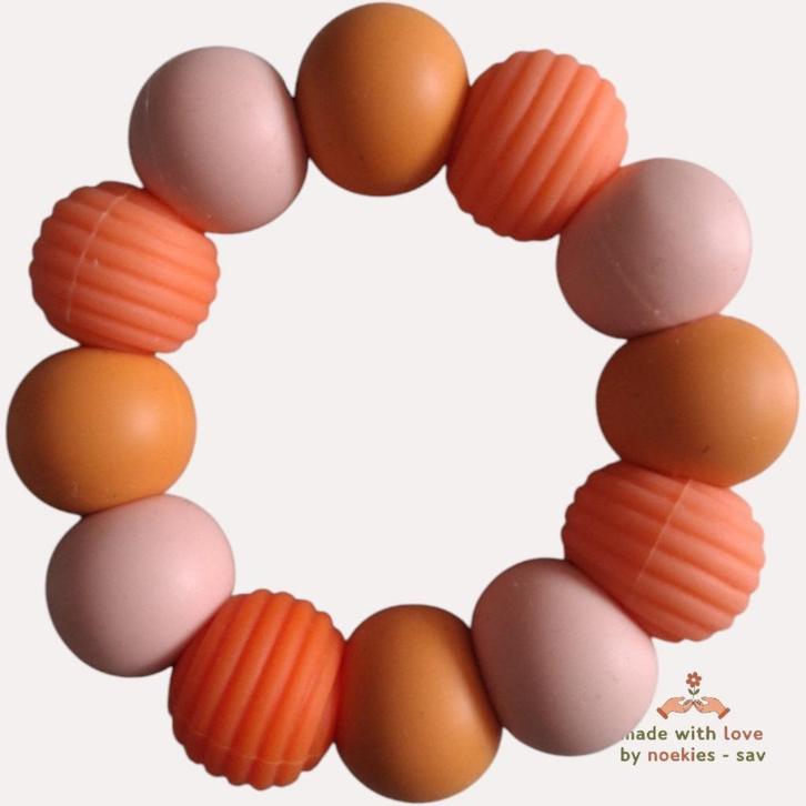 Noekies bijtring oranje, Kinderen en Baby's, Speelgoed | Babyspeelgoed, Nieuw, Overige typen, Verzenden