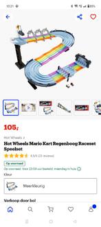 Hot Wheels Mario Kart regenboog racebaan, Ophalen, Racebaan, Zelf te bouwen, Nieuw