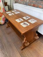 Antieke salontafel met Delftse tegels, Huis en Inrichting, Tafels | Salontafels, Minder dan 50 cm, 100 tot 150 cm, 50 tot 75 cm