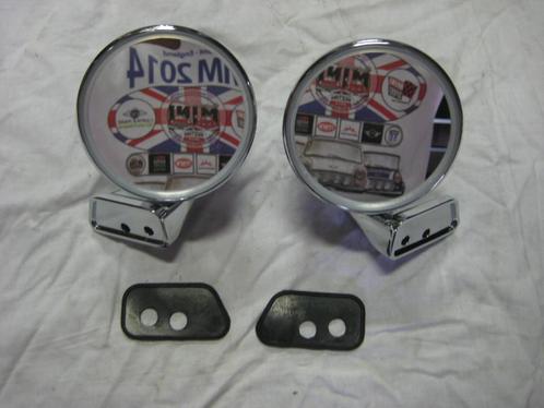 set chrome Bullet spiegels, late type fitment, MINI, Auto-onderdelen, Spiegels, Mini, Oldtimer onderdelen, Rover, Universele onderdelen
