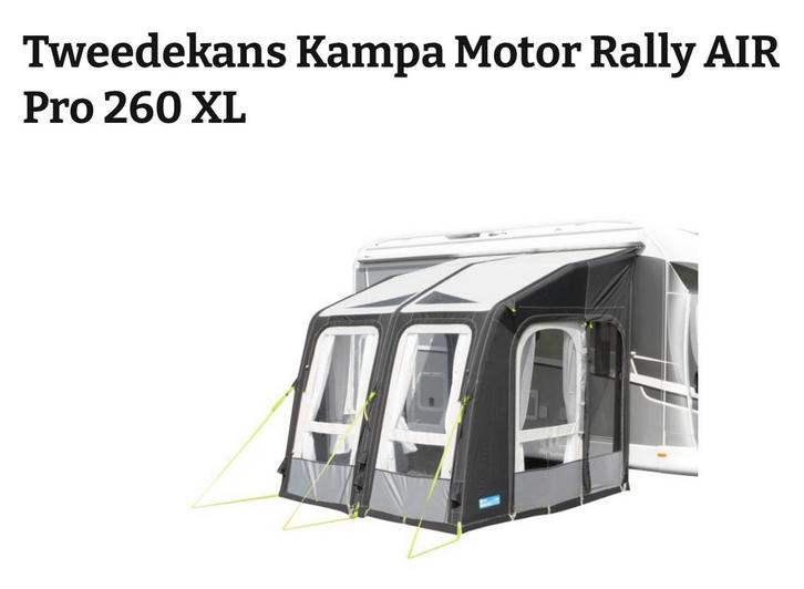 Kampa motor rally Pro XL 260 (camper), Caravans en Kamperen, Voortenten en Luifels, Gebruikt, Dometic, Ophalen