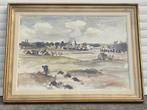 aquarelle paysage signe rene mels, Antiek en Kunst, Kunst | Schilderijen | Klassiek, Ophalen