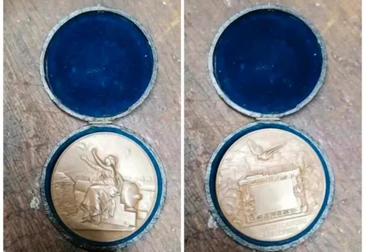 Medaille militar luchttransmissie uit 1870 uit de Eerste, Verzamelen, Militaria | Algemeen, Verzenden