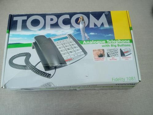 TÉLÉPHONE ANALOGIQUE TOPCOM FIDELITY 1081, Télécoms, Téléphones fixes | Combinés & sans fil, Utilisé, Enlèvement