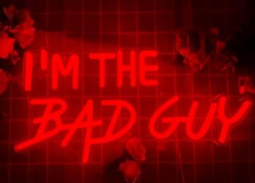 I'm the bad guy acryl led neon decoratie verlichting lamp disponible aux enchères