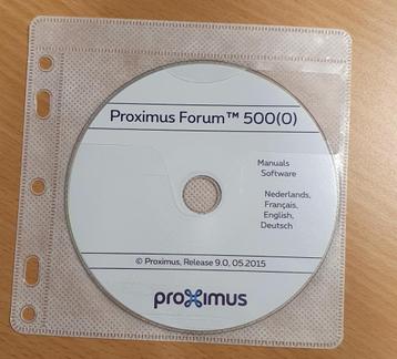 Disque des manuels et logiciels pour Forum 500/Forum 5000