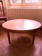 Ovale eiken salontafel, Huis en Inrichting, Tafels | Salontafels, Ophalen, 100 tot 150 cm, 50 tot 75 cm, Eikenhout