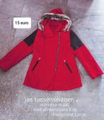 jas large met kap, Kleding | Dames, Ophalen of Verzenden, Zo goed als nieuw, Maat 42/44 (L), Rood