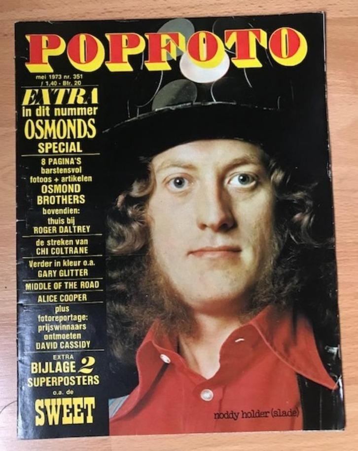 POPFOTO 351 MEI 1973 OSMONDS, CHI COLTRANE, CASSIDY, Boeken, Tijdschriften en Kranten, Gelezen, Glossy, Ophalen of Verzenden