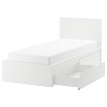 Ikea Malm wit eenpersoonsbed frame + 2 laden + lattenbodem beschikbaar voor biedingen