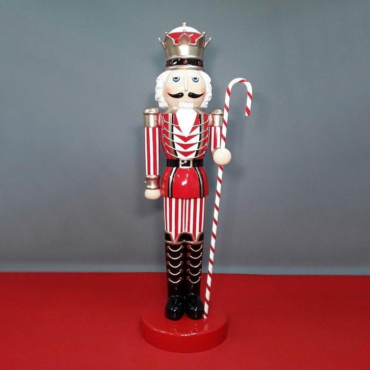 Nutcracker King 6.5ft – Notenkraker Hoogte 200 cm Red, Diversen, Kerst, Nieuw, Ophalen