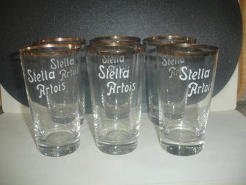 Bierglas Stella Artois, boerke, 33ctl, 6 stuks te koop. beschikbaar voor biedingen