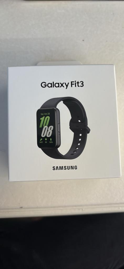 Smartwach Galaxy Fit3, Handtassen en Accessoires, Smartwatches, Nieuw, Android, Zwart, Ophalen