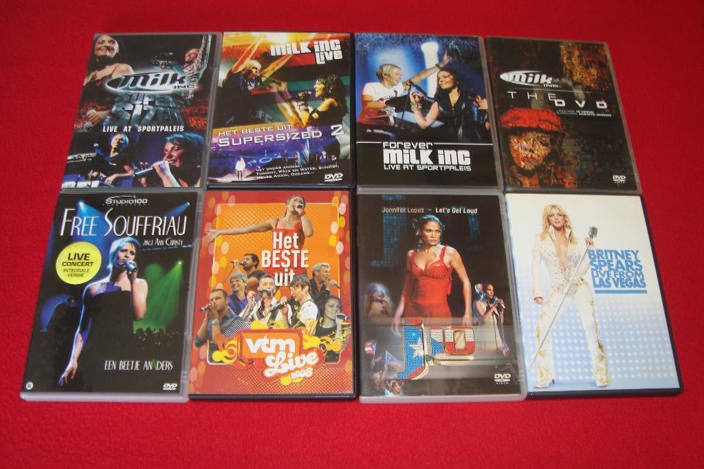 12 muziek dvd's, Cd's en Dvd's, Dvd's | Muziek en Concerten, Muziek en Concerten, Ophalen of Verzenden
