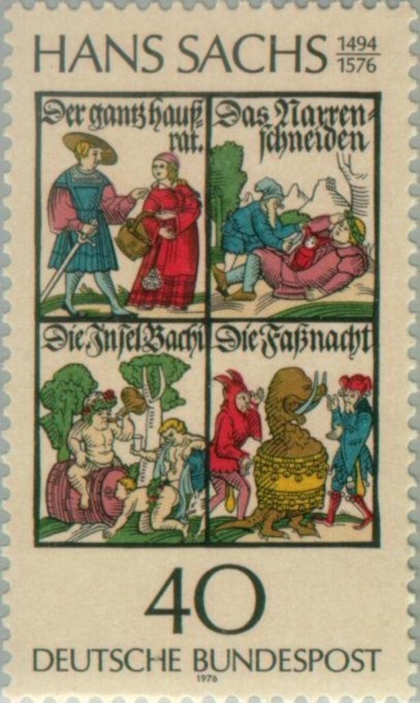 Y&T 726 - Michel 877 - Hans Sachs - 1976 - postfris XXX, Postzegels en Munten, Postzegels | Europa | Duitsland, Postfris, BRD
