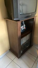 Meuble tv bois sur roulettes, 25 à 50 cm, Enlèvement, Utilisé, 50 à 100 cm
