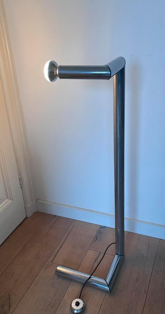 Zeldzame minimalistische vloerlamp uit jaren ‘70, Maison & Meubles, Lampes | Lampadaires, Comme neuf, Enlèvement