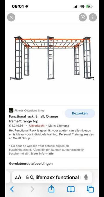Lifemaxx Functional Squatrek 6 Palen beschikbaar voor biedingen