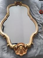 Een mooie antieke spiegel., Ophalen, Ovaal, Minder dan 50 cm, Minder dan 100 cm